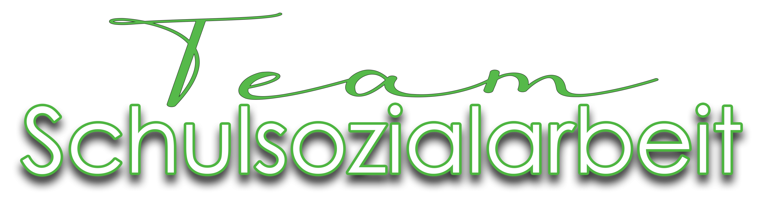 Schriftzug Team Schulsozialarbeit Arbeitsbasis PNG interlaced